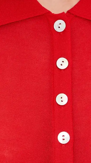 Lioness Chalet Long Sleeve Collared Top Crimson | Thumbnail 6 Lioness Chalet Long Sleeve Collared Top Crimson | Thumbnail 6