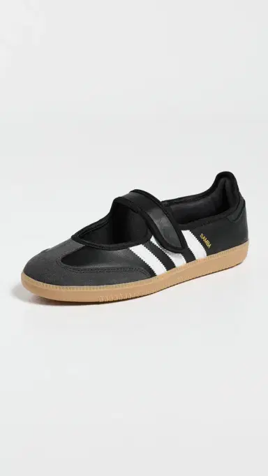 Adidas Samba Jane Shoes Black/White 6 | Thumbnail 2 Adidas Samba Jane Shoes Black/White 6 | Thumbnail 2