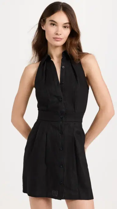 HEVRON Domino Mini Dress Black | Thumbnail 2 HEVRON Domino Mini Dress Black | Thumbnail 2