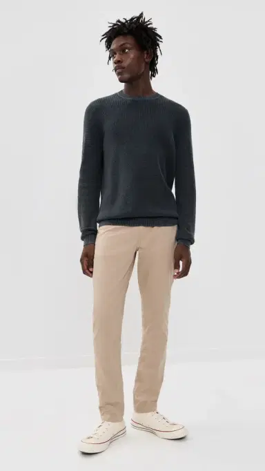 Faherty unwashed Crew Neck Sweater Faded Black | Thumbnail 5 Faherty unwashed Crew Neck Sweater Faded Black | Thumbnail 5