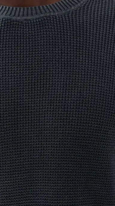 Faherty unwashed Crew Neck Sweater Faded Black | Thumbnail 6 Faherty unwashed Crew Neck Sweater Faded Black | Thumbnail 6