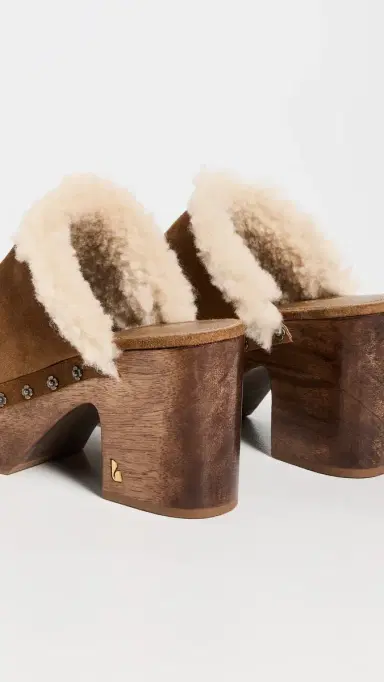Larroudé Miso Wooden Platform Clogs Peanut | Thumbnail 5 Larroudé Miso Wooden Platform Clogs Peanut | Thumbnail 5