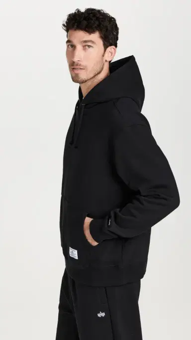 Alpha Industries Essential Hoodie Black S | Thumbnail 4 Alpha Industries Essential Hoodie Black S | Thumbnail 4