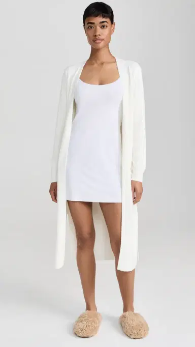 Barefoot Dreams Cozy Chic Ultra ite ong Cardigan Pearl | Thumbnail 5 Barefoot Dreams Cozy Chic Ultra ite ong Cardigan Pearl | Thumbnail 5