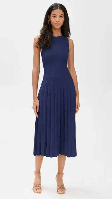 Staud Elyse Dress Navy M | Thumbnail 2 Staud Elyse Dress Navy M | Thumbnail 2