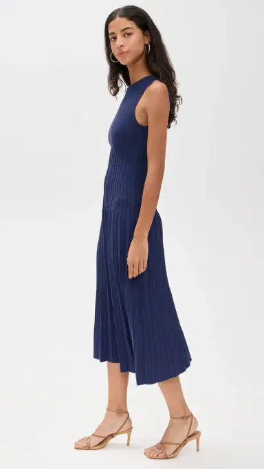 Staud Elyse Dress Navy M | Thumbnail 4 Staud Elyse Dress Navy M | Thumbnail 4