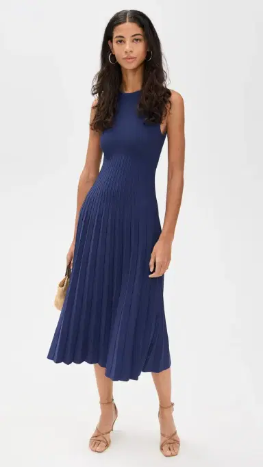 Staud Elyse Dress Navy M | Thumbnail 5 Staud Elyse Dress Navy M | Thumbnail 5