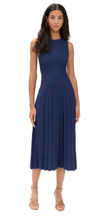 Staud Elyse Dress Navy M | Thumbnail 1 Staud Elyse Dress Navy M | Thumbnail 1
