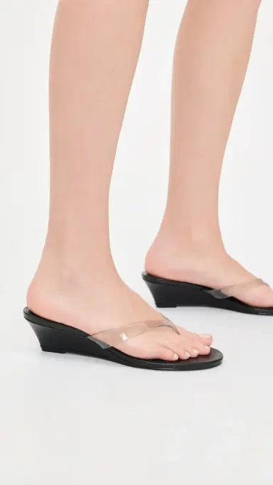 Schutz Roslyn Jelly Wedges Black 5 | Thumbnail 3 Schutz Roslyn Jelly Wedges Black 5 | Thumbnail 3