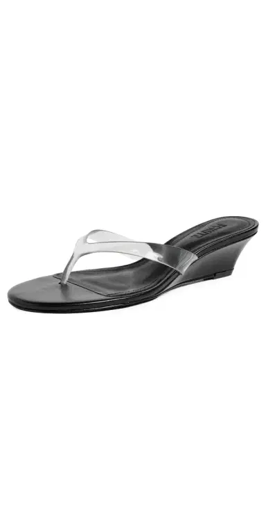 Schutz Roslyn Jelly Wedges Black 5 | Thumbnail 1 Schutz Roslyn Jelly Wedges Black 5 | Thumbnail 1