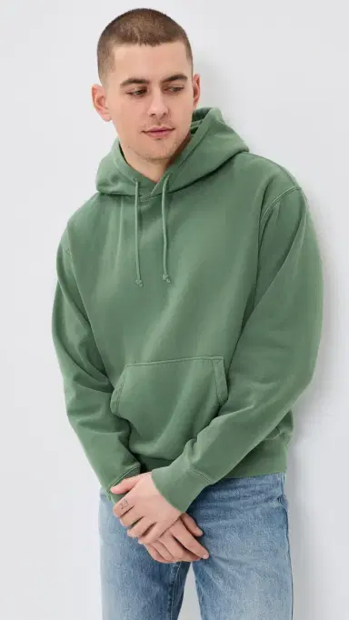 Madewell New Mccarren Hoodie Botanical Green | Thumbnail 2 Madewell New Mccarren Hoodie Botanical Green | Thumbnail 2