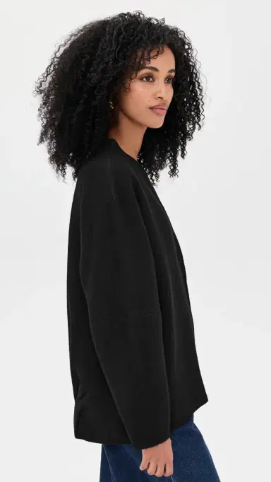 House of Dagmar Long Wool Cardigan Black | Thumbnail 4 House of Dagmar Long Wool Cardigan Black | Thumbnail 4