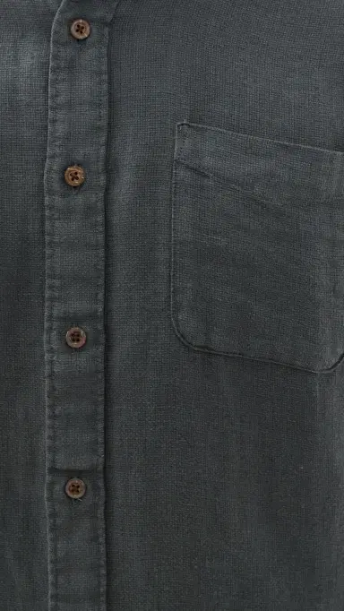 Faherty Palma Basketweave Linen Shirt Washed Black | Thumbnail 6 Faherty Palma Basketweave Linen Shirt Washed Black | Thumbnail 6