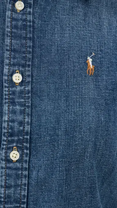 Polo Ralph Lauren Denim Long Sleeve Button Down Blue | Thumbnail 6 Polo Ralph Lauren Denim Long Sleeve Button Down Blue | Thumbnail 6