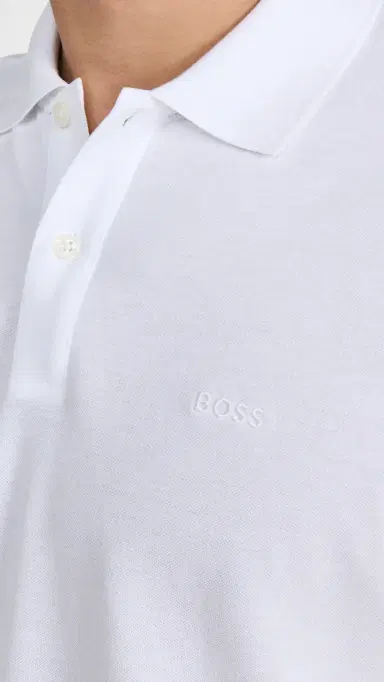 BOSS Regular Fit Polo Shirt White | Thumbnail 6 BOSS Regular Fit Polo Shirt White | Thumbnail 6