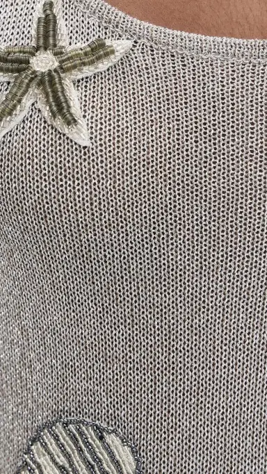 Leslie Amon Roselle Dress Silver | Thumbnail 6 Leslie Amon Roselle Dress Silver | Thumbnail 6