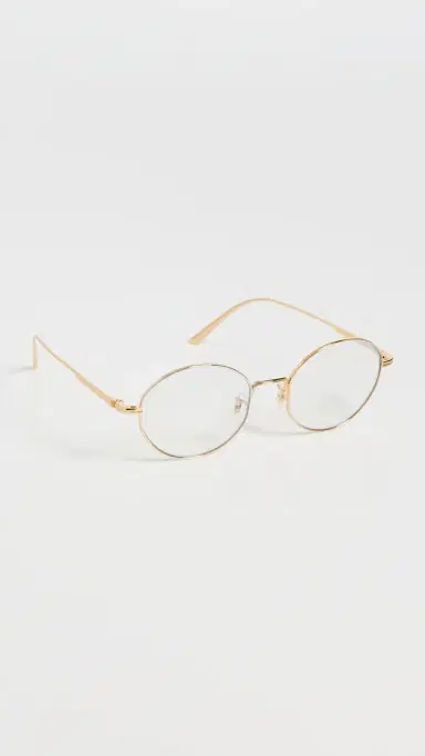 Oliver Peoples Eyewear x Khaite 1994C Glasses Gold/Clear Blue Light Filter One Size | Thumbnail 4 Oliver Peoples Eyewear x Khaite 1994C Glasses Gold/Clear Blue Light Filter One Size | Thumbnail 4