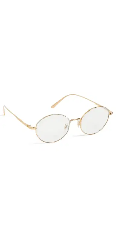 Oliver Peoples Eyewear x Khaite 1994C Glasses Gold/Clear Blue Light Filter One Size | Thumbnail 1 Oliver Peoples Eyewear x Khaite 1994C Glasses Gold/Clear Blue Light Filter One Size | Thumbnail 1