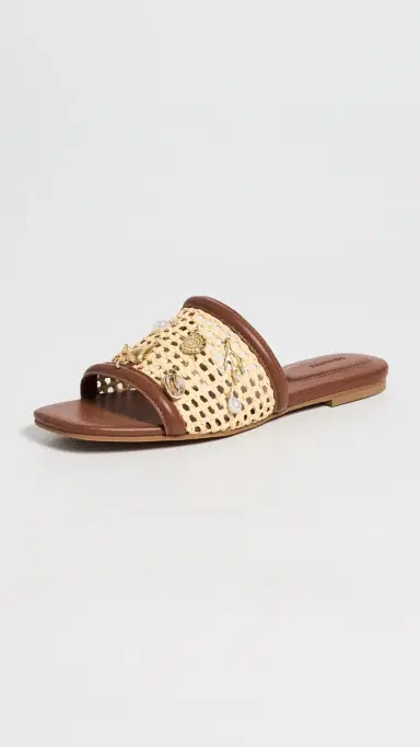 Simkhai Caspian Raffia Netted Sandals Sequoia Natural 35 | Thumbnail 5 Simkhai Caspian Raffia Netted Sandals Sequoia Natural 35 | Thumbnail 5