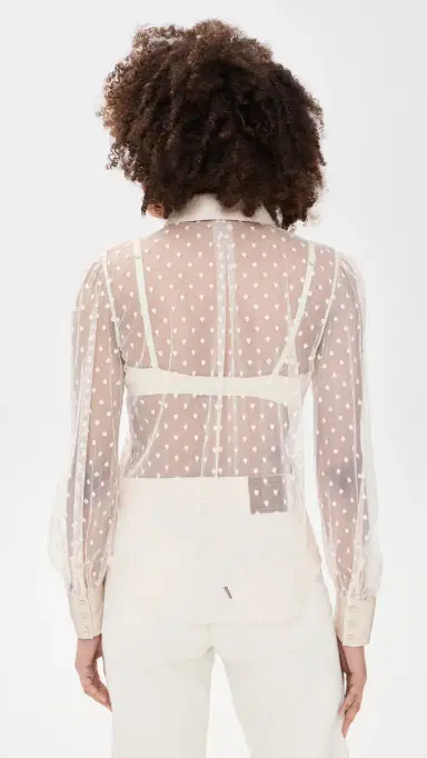 L'AGENCE ophie heer Long Sleeve Blouse Ecru | Thumbnail 3 L'AGENCE ophie heer Long Sleeve Blouse Ecru | Thumbnail 3
