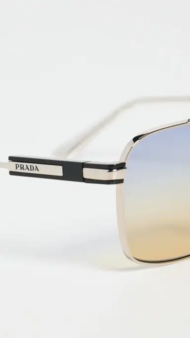 Prada 0PR 67ZS Sunglasses Silver One Size | Thumbnail 6 Prada 0PR 67ZS Sunglasses Silver One Size | Thumbnail 6