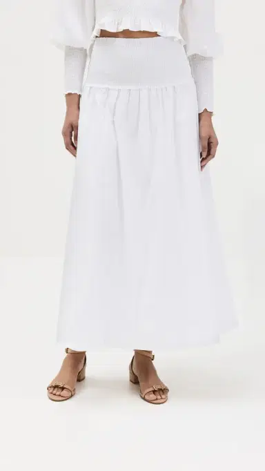 Hill House Home The Delphine Nap Skirt White | Thumbnail 2 Hill House Home The Delphine Nap Skirt White | Thumbnail 2