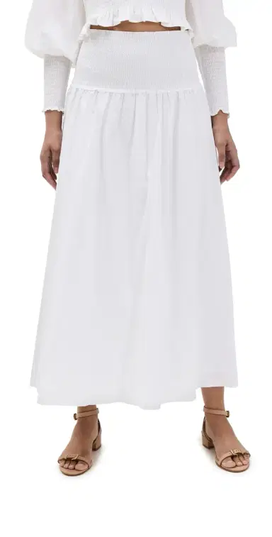 Hill House Home The Delphine Nap Skirt White | Thumbnail 1 Hill House Home The Delphine Nap Skirt White | Thumbnail 1