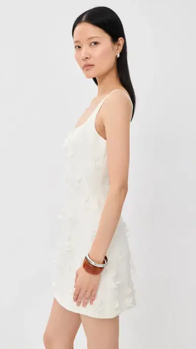 Simkhai Cailinn Mini Dress White 2 | Thumbnail 4 Simkhai Cailinn Mini Dress White 2 | Thumbnail 4