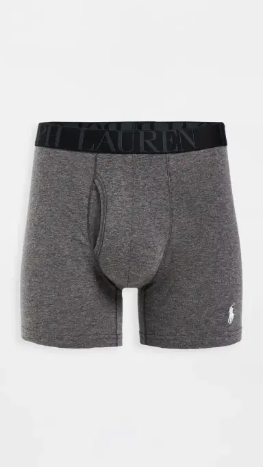 Polo Ralph Lauren Underwear Stretch Classic Fit Boxer Briefs 3 Pack Andover/Charcoal/Polo Black S | Thumbnail 3 Polo Ralph Lauren Underwear Stretch Classic Fit Boxer Briefs 3 Pack Andover/Charcoal/Polo Black S | Thumbnail 3