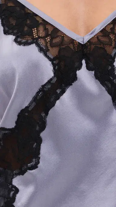 Fleur du Mal Juliet Lace ilk Cami Lavender moke | Thumbnail 6 Fleur du Mal Juliet Lace ilk Cami Lavender moke | Thumbnail 6