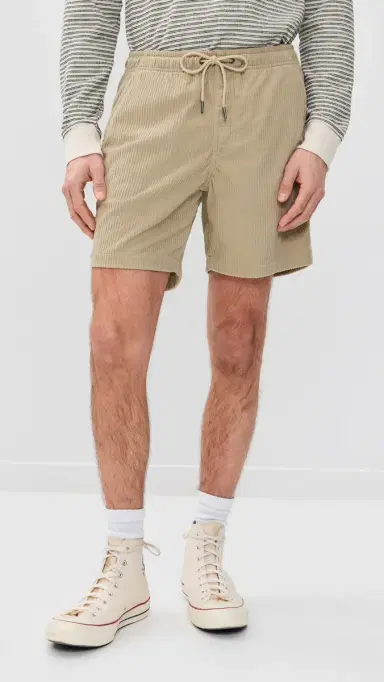 Fair Harbor The Wilder Stretch Corduroy Shorts 7 Khaki | Thumbnail 2 Fair Harbor The Wilder Stretch Corduroy Shorts 7 Khaki | Thumbnail 2