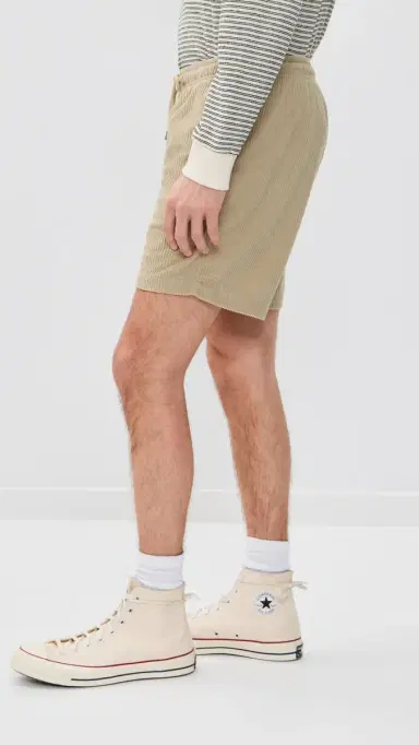 Fair Harbor The Wilder Stretch Corduroy Shorts 7 Khaki | Thumbnail 4 Fair Harbor The Wilder Stretch Corduroy Shorts 7 Khaki | Thumbnail 4