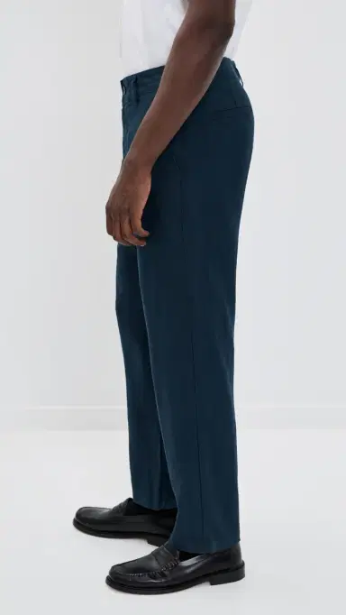 NN07 Aden Linen Trousers Navy Blue | Thumbnail 4 NN07 Aden Linen Trousers Navy Blue | Thumbnail 4