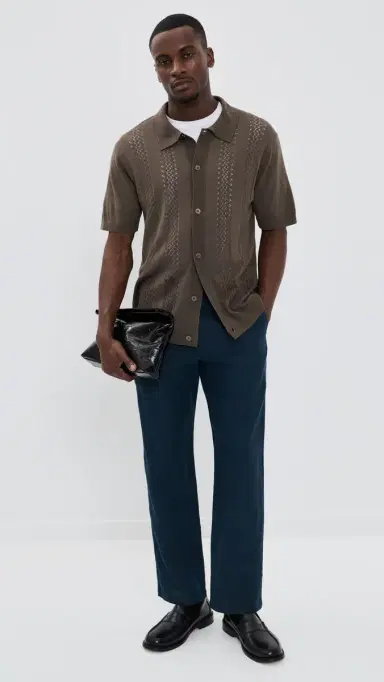 NN07 Aden Linen Trousers Navy Blue | Thumbnail 5 NN07 Aden Linen Trousers Navy Blue | Thumbnail 5