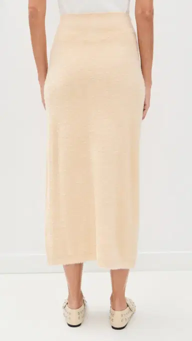 LE BOP Fuzzy Midi Skirt Oyster | Thumbnail 3 LE BOP Fuzzy Midi Skirt Oyster | Thumbnail 3