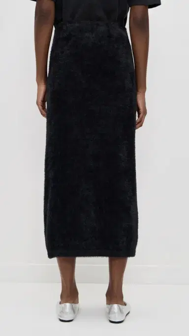 LE BOP Fuzzy Midi kirt Black | Thumbnail 3 LE BOP Fuzzy Midi kirt Black | Thumbnail 3