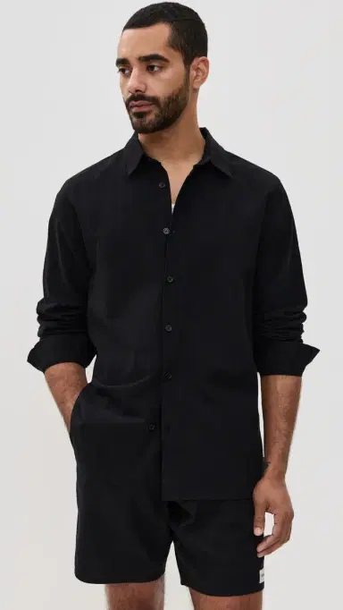 Rhythm Classic Linen Shirt Vintage Black | Thumbnail 3 Rhythm Classic Linen Shirt Vintage Black | Thumbnail 3