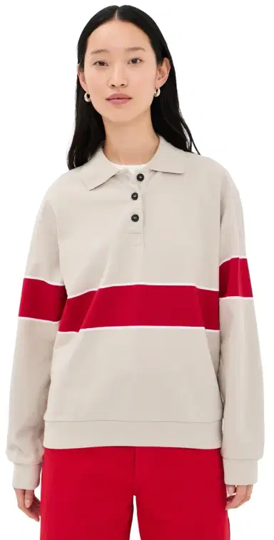 Kallmeyer Blake Rugby Polo Jade/Crimson | Thumbnail 1 Kallmeyer Blake Rugby Polo Jade/Crimson | Thumbnail 1