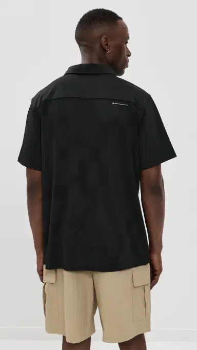 Malbon Performance Mesh Paneled Polo Black | Thumbnail 3 Malbon Performance Mesh Paneled Polo Black | Thumbnail 3