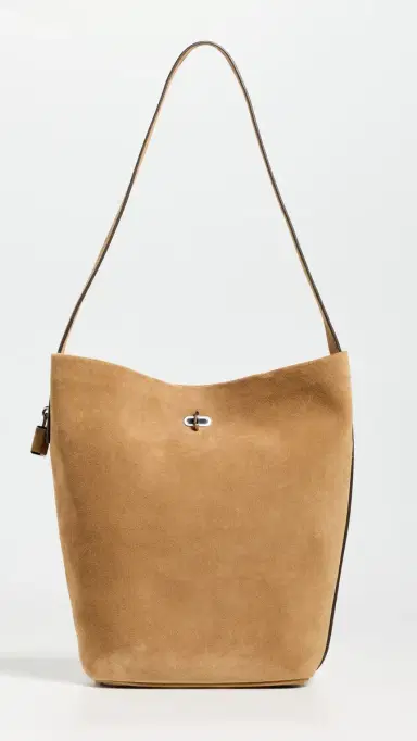 Tory Burch Suede Slim Bucket Bag | Thumbnail 2 Tory Burch Suede Slim Bucket Bag | Thumbnail 2