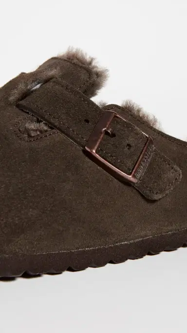 Birkenstock Boston Shearling Clogs Mocha/Mocha | Thumbnail 4 Birkenstock Boston Shearling Clogs Mocha/Mocha | Thumbnail 4