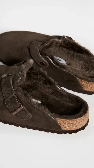 Birkenstock Boston Shearling Clogs Mocha/Mocha | Thumbnail 5 Birkenstock Boston Shearling Clogs Mocha/Mocha | Thumbnail 5