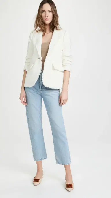 Cinq à Sept Boucle Khloe Blazer Gardenia | Thumbnail 5 Cinq à Sept Boucle Khloe Blazer Gardenia | Thumbnail 5