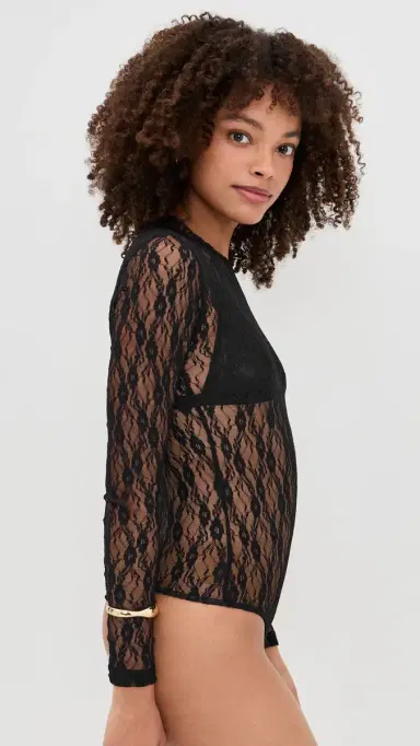 LE BOP Hannah Thong Bodysuit Black | Thumbnail 4 LE BOP Hannah Thong Bodysuit Black | Thumbnail 4