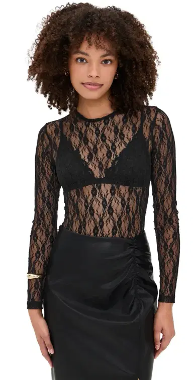 LE BOP Hannah Thong Bodysuit Black | Thumbnail 1 LE BOP Hannah Thong Bodysuit Black | Thumbnail 1