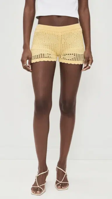 Bailey Rose Crochet Mini Shorts Buttermilk | Thumbnail 3 Bailey Rose Crochet Mini Shorts Buttermilk | Thumbnail 3