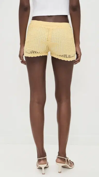 Bailey Rose Crochet Mini Shorts Buttermilk | Thumbnail 4 Bailey Rose Crochet Mini Shorts Buttermilk | Thumbnail 4