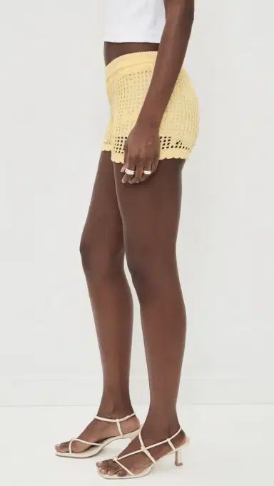Bailey Rose Crochet Mini Shorts Buttermilk | Thumbnail 5 Bailey Rose Crochet Mini Shorts Buttermilk | Thumbnail 5