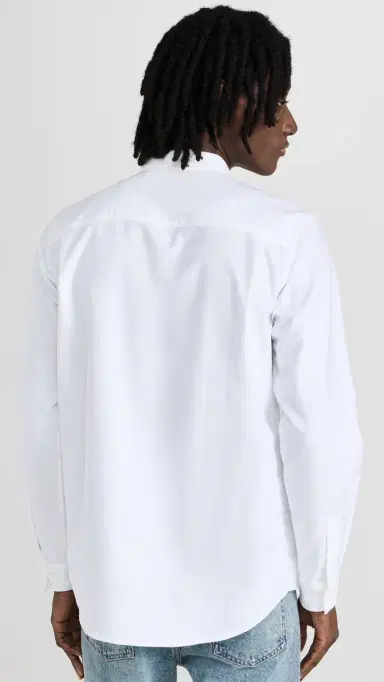 A.P.C. A. P.C. Oxford Button Down Shirt White | Thumbnail 3 A.P.C. A. P.C. Oxford Button Down Shirt White | Thumbnail 3