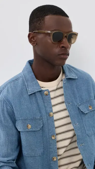 Persol 0PO3395S Sunglasses Opal Beige/Lt Brn Grad One Size | Thumbnail 3 Persol 0PO3395S Sunglasses Opal Beige/Lt Brn Grad One Size | Thumbnail 3